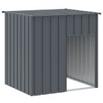 Cușcă câine cu acoperiș antracit 110x103x109 cm oțel galvanizat GartenMobel Dekor