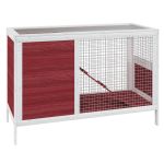 Cușcă pentru iepuri cafeniu 103x44x69,5 cm lemn masiv de pin GartenMobel Dekor