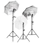 Kit lumini studio foto cu trepiede și umbrele  GartenMobel Dekor