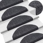 Covorașe scări autoadezive 5 buc. gri închis 65x21x4 cm punch GartenMobel Dekor