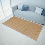 Covor dreptunghiular din bambus natural, 80 x 300 cm GartenMobel Dekor