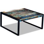 Măsuță de cafea, 80 x 80 x 40 cm, lemn masiv reciclat GartenMobel Dekor