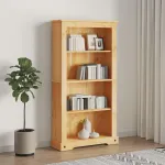 Bibliotecă 4 rafturi pin, stil mexican Corona 81 x 29 x 150 cm GartenMobel Dekor