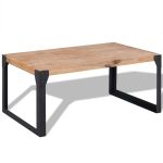 Măsuță de cafea din lemn masiv de acacia, 100 x 60 x 45 cm GartenMobel Dekor