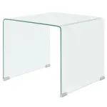 Măsuță cafea, sticlă securizată 49,5 x 50 x 45 cm, transparentă GartenMobel Dekor