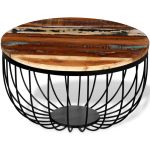 Măsuță de cafea, lemn masiv reciclat GartenMobel Dekor
