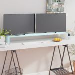 Stativ TV/Suport monitor, sticlă, verde, 120 x 30 x 13 cm GartenMobel Dekor