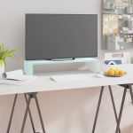 Stativ TV/Suport monitor, sticlă, verde, 60 x 25 x 11 cm GartenMobel Dekor