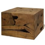 Măsuță de cafea, 50 x 50 x 35 cm, lemn de tec natural, maro GartenMobel Dekor