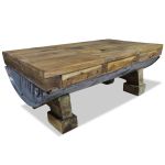 Măsuță de cafea, lemn masiv reciclat, 90x50x35 cm GartenMobel Dekor
