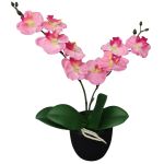 Plantă artificială orhidee cu ghiveci, 30 cm, roz GartenMobel Dekor