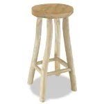 Taburet de bar, lemn masiv de tec GartenMobel Dekor