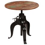 Masă de bar, 75 x (76-110) cm, lemn masiv reciclat GartenMobel Dekor
