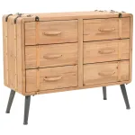 Dulap cu sertare, lemn masiv de brad, 91 x 35 x 73 cm GartenMobel Dekor