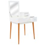 Masă de toaletă cu oglindă, MDF, 60x50x86 cm GartenMobel Dekor
