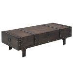 Măsuță de cafea din lemn masiv, stil vintage, 120 x 55 x 35 cm GartenMobel Dekor