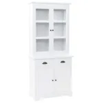 Servantă galeză cu 4 uși, 80 x 40 x 180 cm, MDF și lemn de pin GartenMobel Dekor