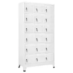 Dulap vestiar cu 18 compartimente, 90x40x180 cm, metal  GartenMobel Dekor