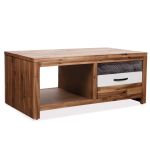Măsuță de cafea, lemn masiv de acacia, 90x50x37,5 cm GartenMobel Dekor