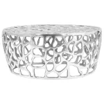 Măsuță de cafea, argintiu, 70 x 30 cm, aluminiu turnat GartenMobel Dekor