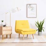 Fotoliu, galben, material textil GartenMobel Dekor