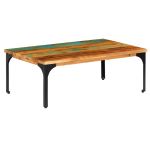 Măsuță de cafea, 100 x 60 x 35 cm, lemn masiv reciclat GartenMobel Dekor