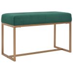 Bancă, verde, 80 cm, catifea GartenMobel Dekor