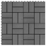 Plăci de pardoseală, 22 buc., gri, 30 x 30 cm, WPC, 2 mp GartenMobel Dekor