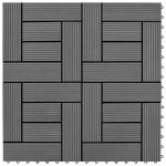 Plăci de pardoseală, 22 buc., gri, 30 x 30 cm, WPC, 2 mp GartenMobel Dekor