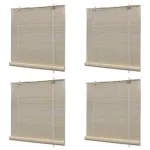 Jaluzele din bambus natural tip rulou, 4 buc., 120 x 160 cm GartenMobel Dekor