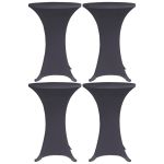Husă de masă elastică, 4 buc., antracit, 60 cm GartenMobel Dekor
