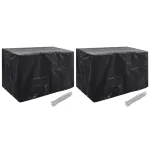 Huse mobilier grădină, 2 buc., 8 ocheți, 140 x 70 x 90 cm GartenMobel Dekor