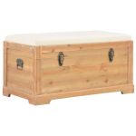 Ladă de depozitare cu pernă, 80 x 40 x 40 cm, MDF GartenMobel Dekor