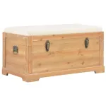 Ladă de depozitare cu pernă, 80 x 40 x 40 cm, MDF GartenMobel Dekor