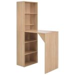 Masă de bar cu dulap, stejar, 115 x 59 x 200 cm GartenMobel Dekor