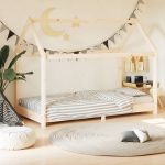 Cadru de pat de copii, 80 x 160 cm, lemn masiv de pin GartenMobel Dekor