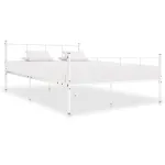 Cadru de pat, alb, 120 x 200 cm, metal GartenMobel Dekor