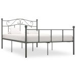 Cadru de pat, gri, 120 x 200 cm, metal GartenMobel Dekor