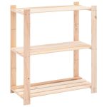 Raft depozitare 3 niveluri, 80x38x90cm, lemn masiv pin, 150kg GartenMobel Dekor