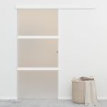 Ușă glisantă cu opritor silențios 90x205 cm sticlă ESG/aluminiu GartenMobel Dekor