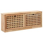 Bancă depozitare pantofi, 94x20x38 cm, lemn masiv de nuc GartenMobel Dekor