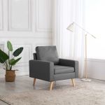 Fotoliu, gri deschis, material textil GartenMobel Dekor