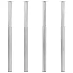 Picioare masă telescopice 4 buc, nichel polizat, 710 mm-1100 mm GartenMobel Dekor