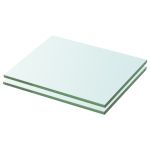 Rafturi, 2 buc., 20 x 20 cm, panouri sticlă transparentă GartenMobel Dekor