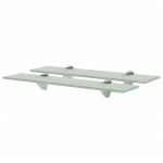 Rafturi suspendate, 2 buc., 50 x 20 cm, sticlă, 8 mm GartenMobel Dekor