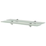 Rafturi suspendate, 2 buc., 60 x 10 cm, sticlă, 8 mm GartenMobel Dekor