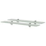 Rafturi suspendate, 2 buc., 60 x 20 cm, sticlă, 8 mm GartenMobel Dekor