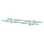 Rafturi suspendate, 2 buc., 70 x 10 cm, sticlă, 8 mm GartenMobel Dekor