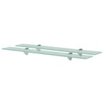 Rafturi suspendate, 2 buc., 70 x 20 cm, sticlă, 8 mm GartenMobel Dekor