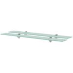 Rafturi suspendate, 2 buc., 80 x 10 cm, sticlă, 8 mm GartenMobel Dekor